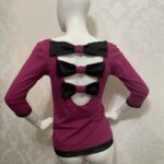 Bluzka Vionett Romantic RedWine - obrazek 4