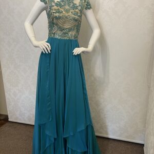 Suknia wieczorowa Turquoise Royal Glamour
